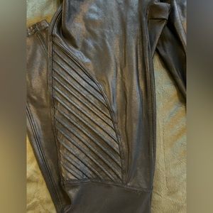 Spanx Faux Leather Moto Leggings